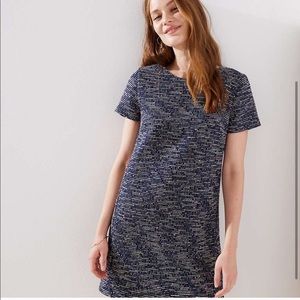 Loft Rainbow Boucle Knit Dress